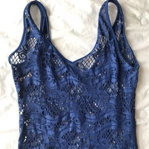 Luli Fama Navy Blue Swim Cover